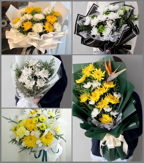 山东济宁邹城市北宿镇西江村白事花束代送
